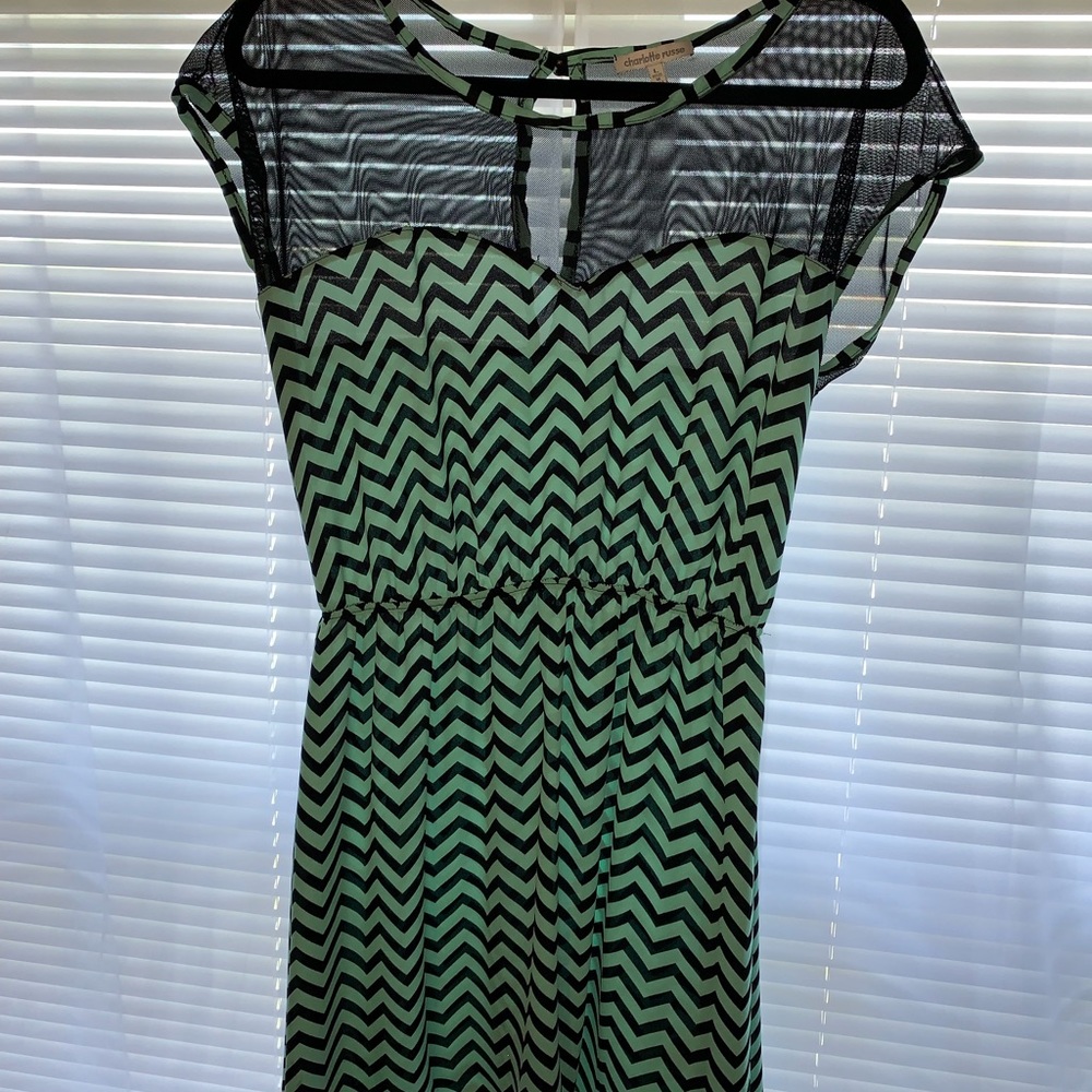 Chevron pattern dress